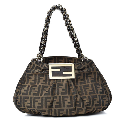 Fendi Zucca Small Mia Tote Tobacco 1 of 10