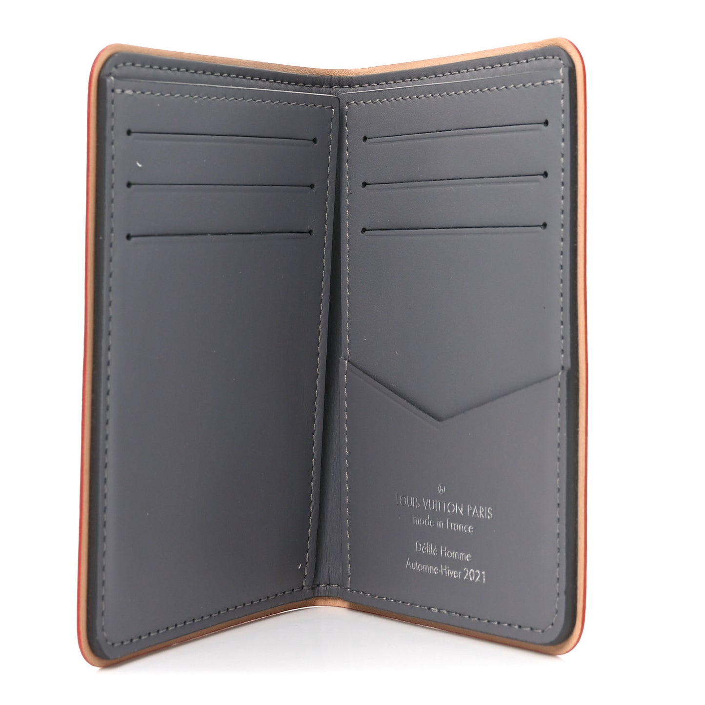 Monogram Mirror Slender Pocket Organizer