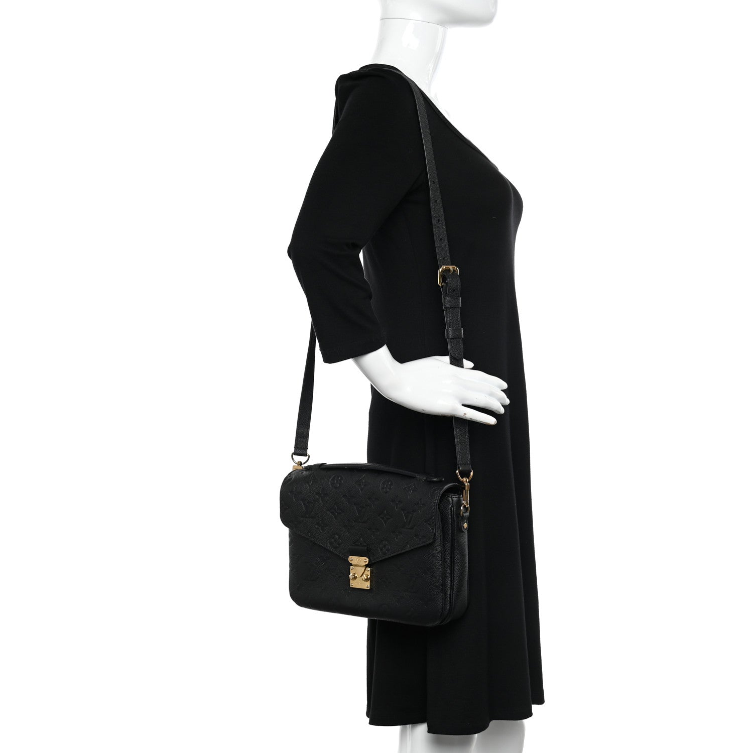 Louis Vuitton Empreinte Pochette Metis Black 2 of 10