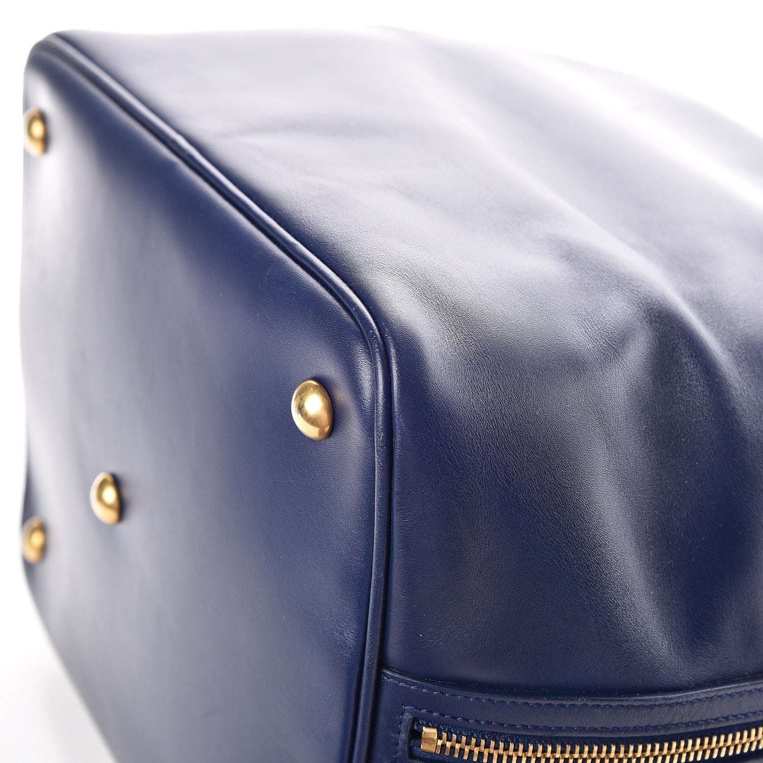 Saint Laurent Calfskin Large Emmanuelle Bucket Bag New Marine 12 of 15