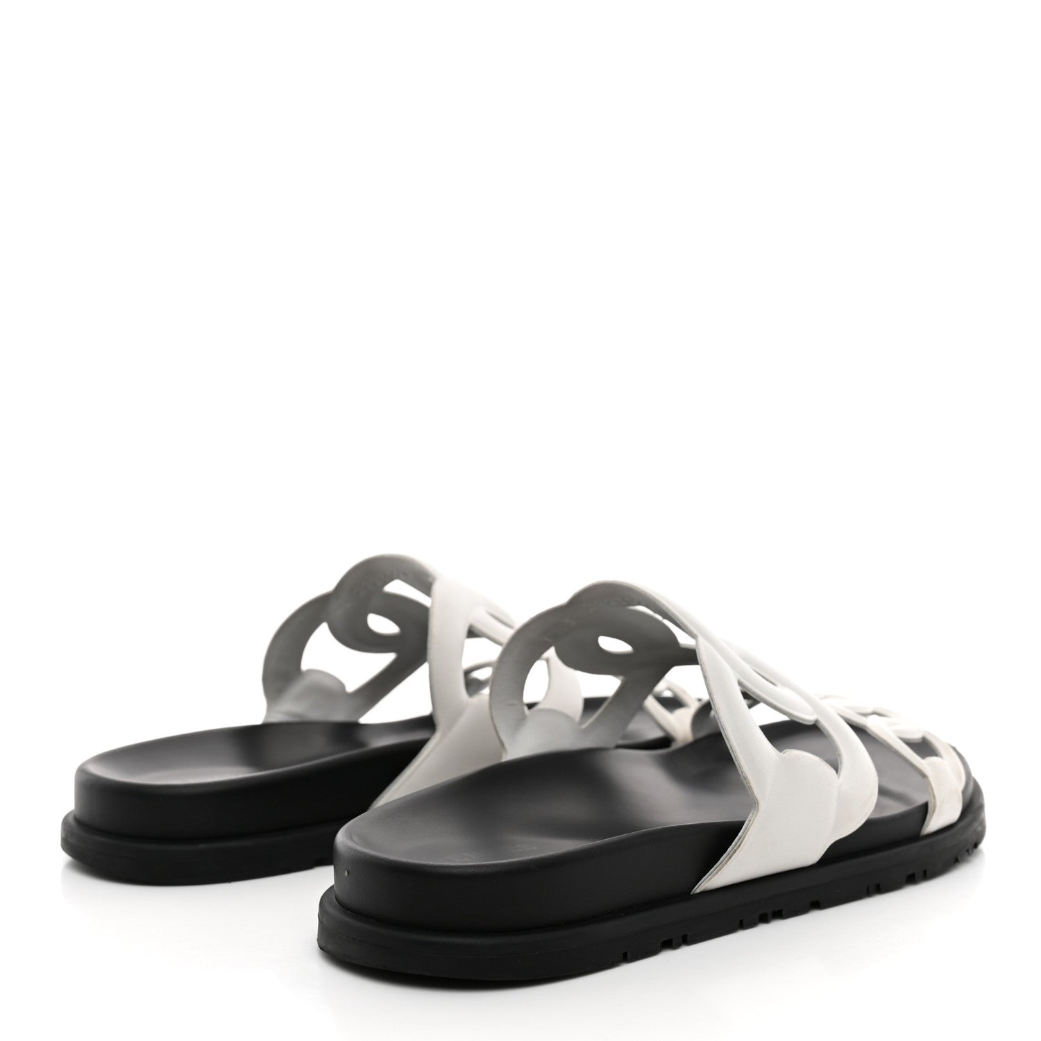 Hermes Nappa Womens Extra Sandals 38.5 White 5 of 12