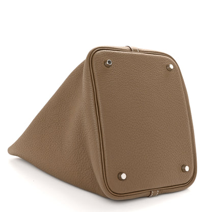 Hermes Taurillon Clemence Picotin Lock 22 MM Etoupe 4 of 10