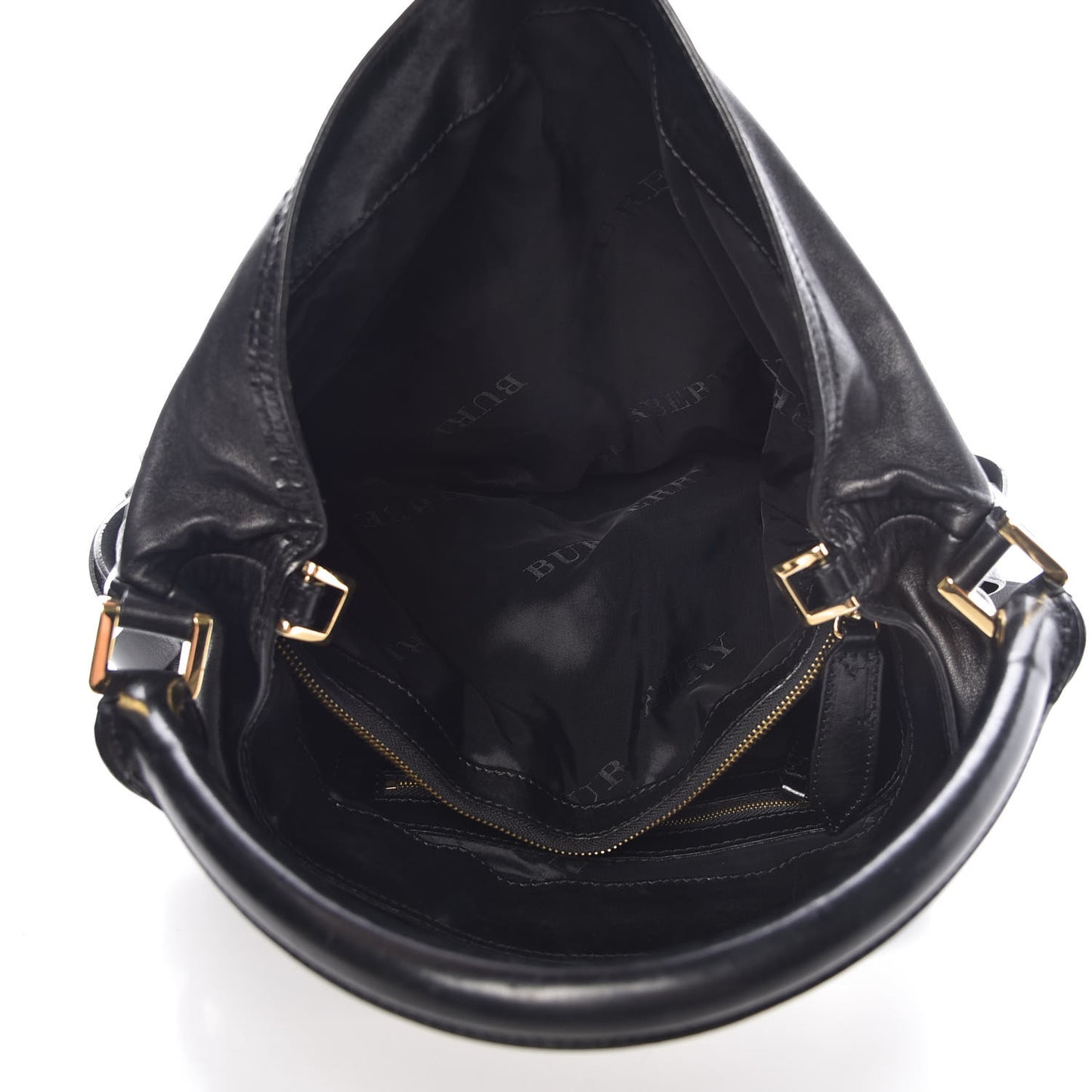 Soft Lambskin Bridle Calfskin Medium Gosford Hobo Black