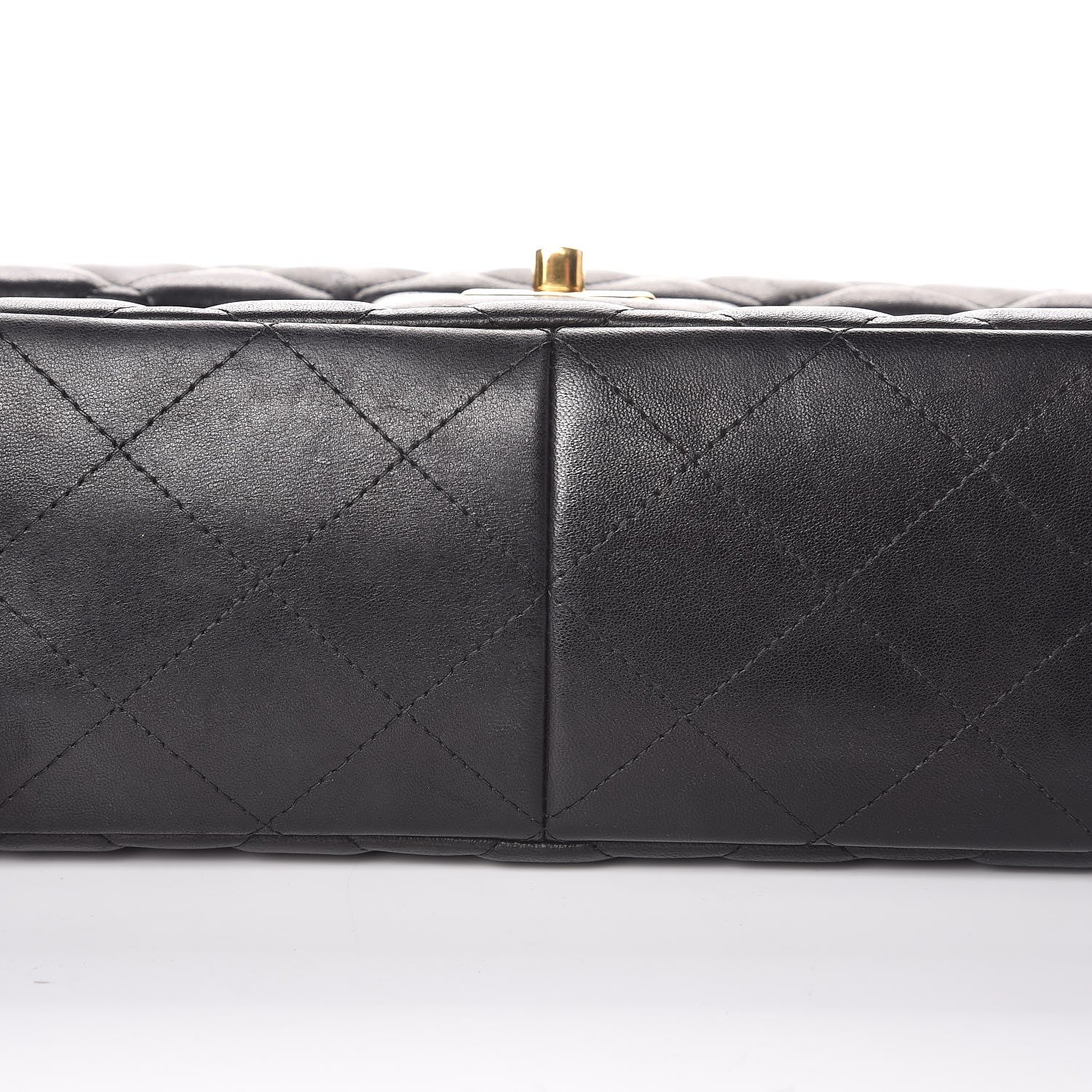 Chanel Lambskin Quilted Jumbo Double Flap Black 10 of 10