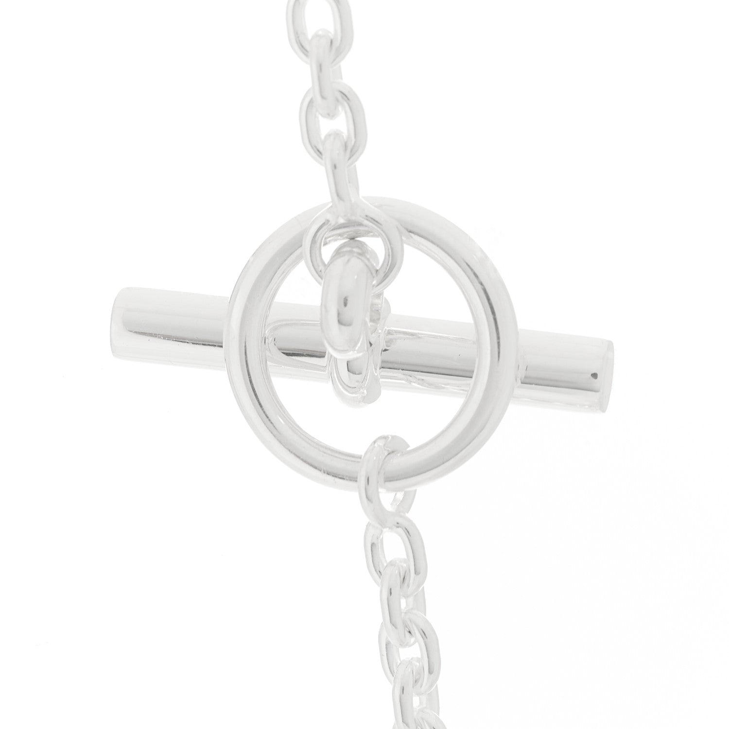 Hermes Sterling Silver Farandole Necklace 160 5 of 8