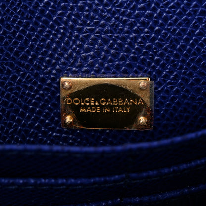 Dolce & Gabbana Dauphine Miss Sicily East West Shoulder Bag Blue 6 of 11
