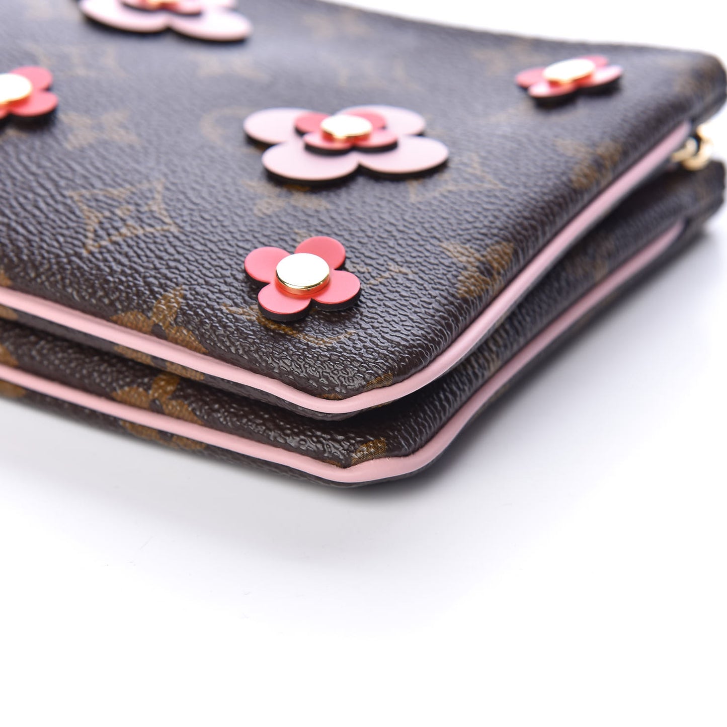 Monogram Blooming Flowers Double Zip Pochette