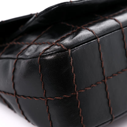 Chanel Lambskin Stitched Chocolate Bar Single Flap Brown 7 of 17