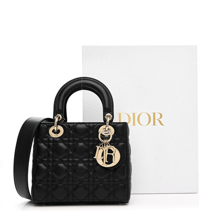 Christian Dior Lambskin Cannage Small My ABCDior Lady Dior Black 11 of 11