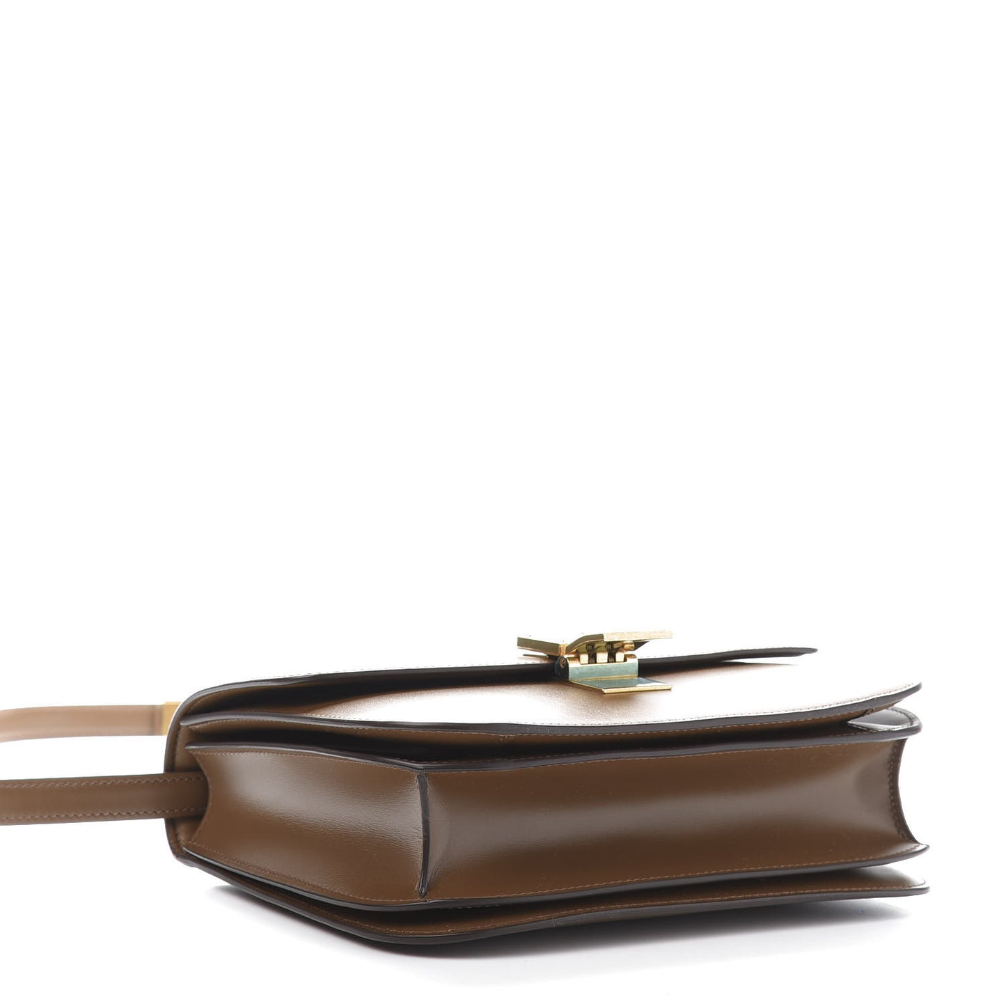 Box Calfskin Medium Classic Box Flap Bag Camel