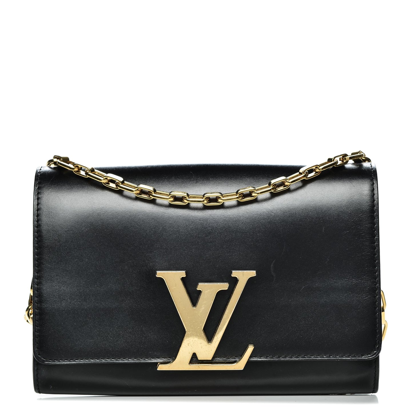 Calfskin Chain Louise GM Black