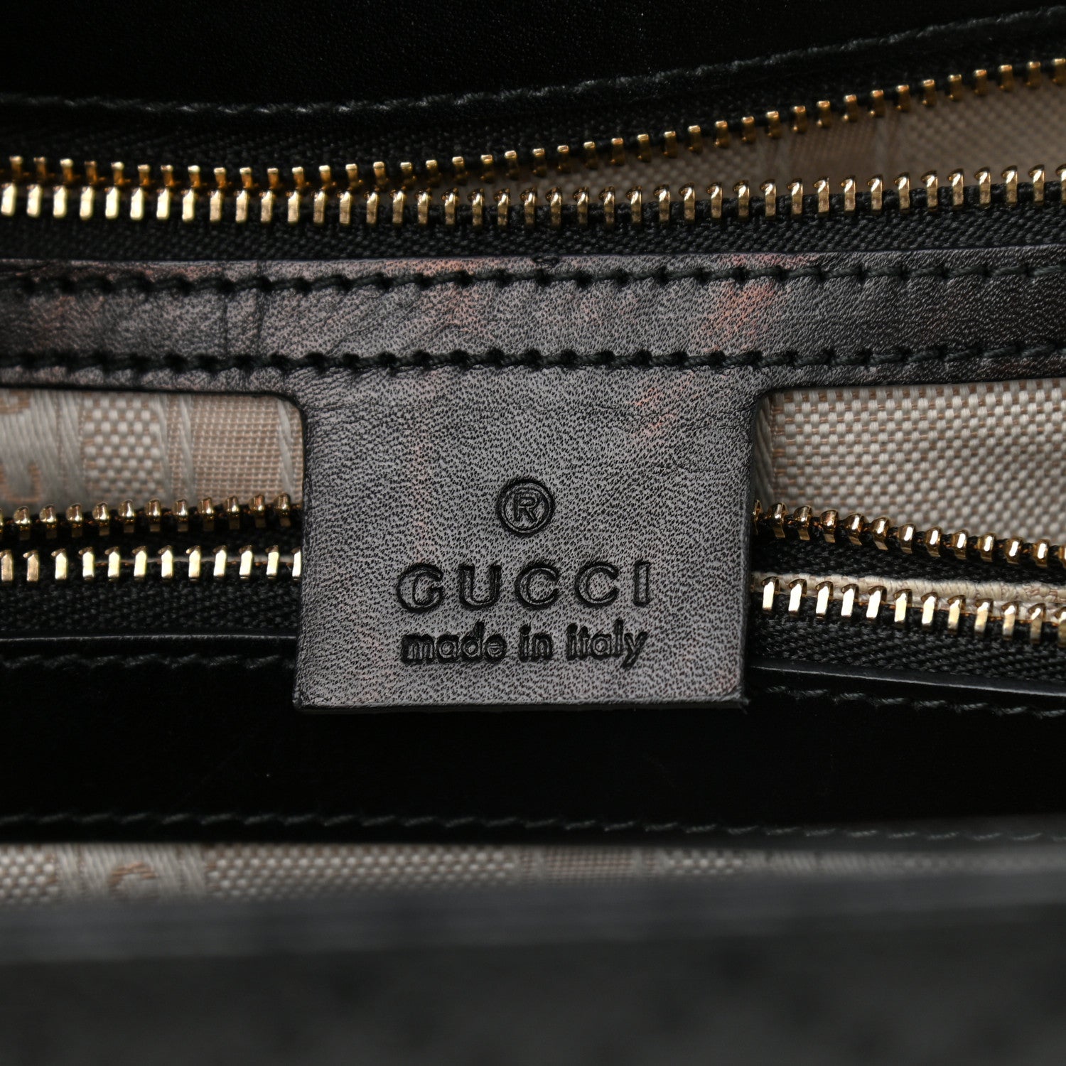 Gucci Calfskin Bright Diamante Medium Top Handle Bag Black 8 of 16