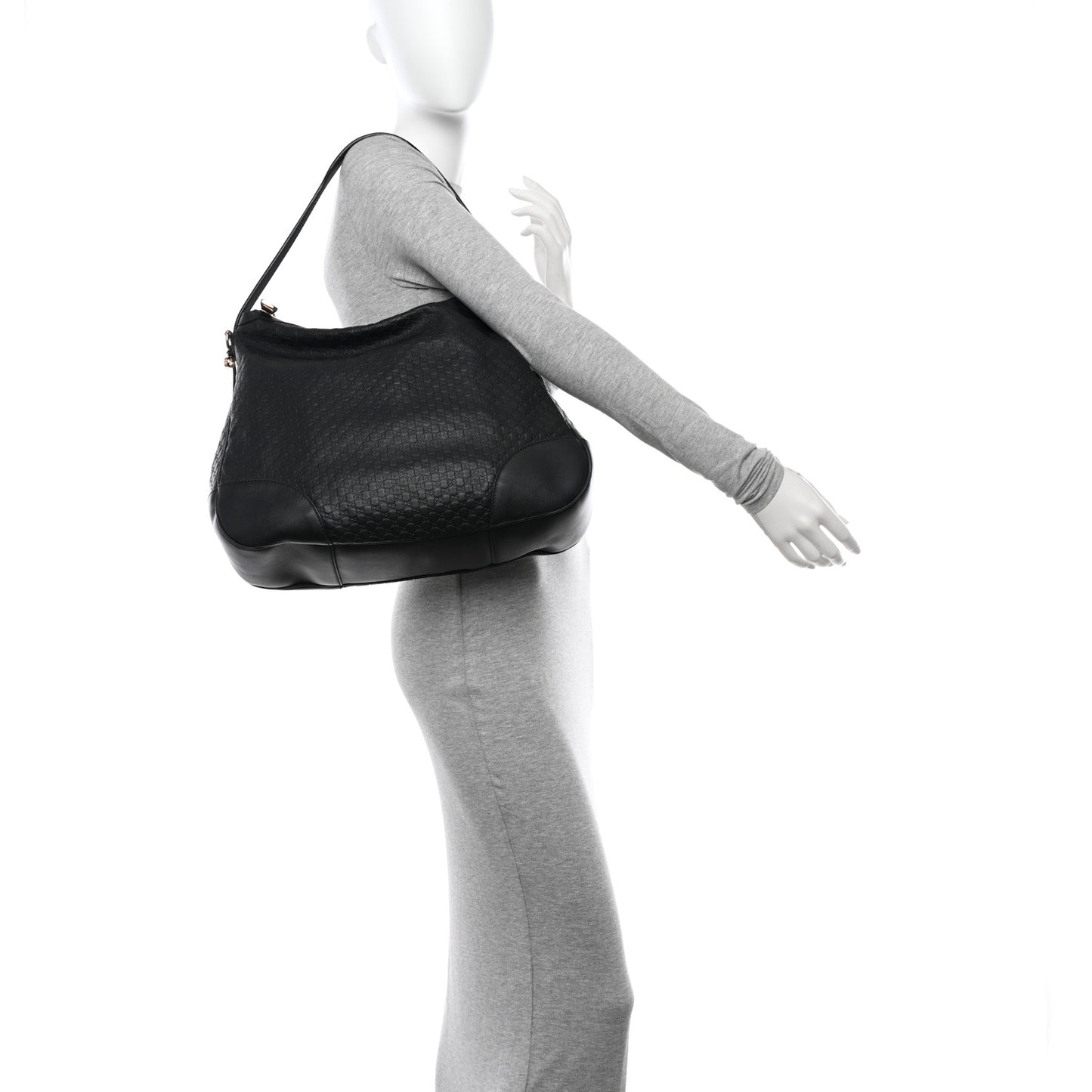 Soft Microguccissima Margaux Hobo Black