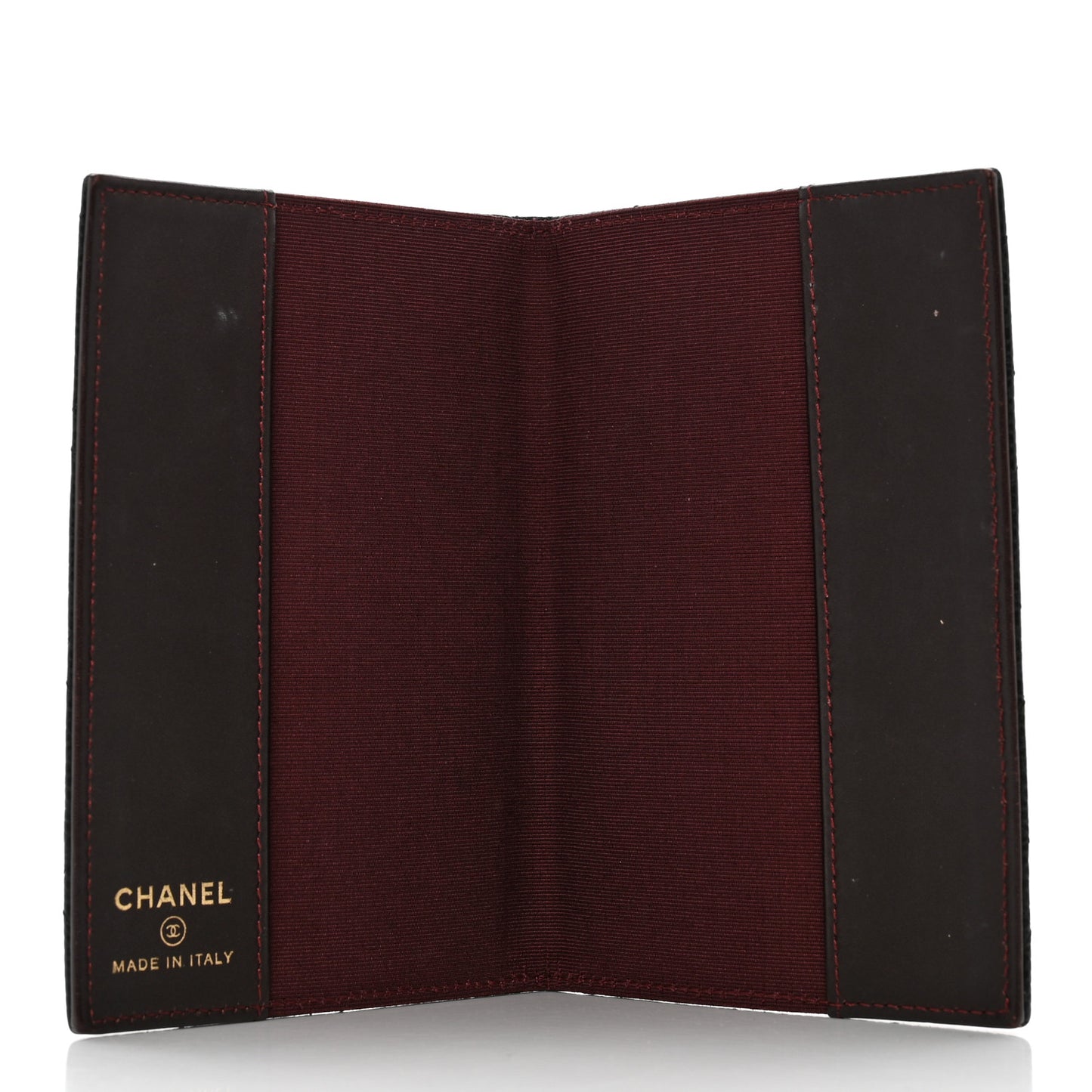 Caviar Quilted Passport Holder Black