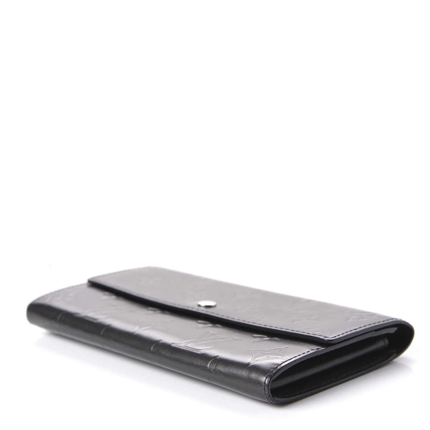 Mat Monogram Sarah Wallet Gris