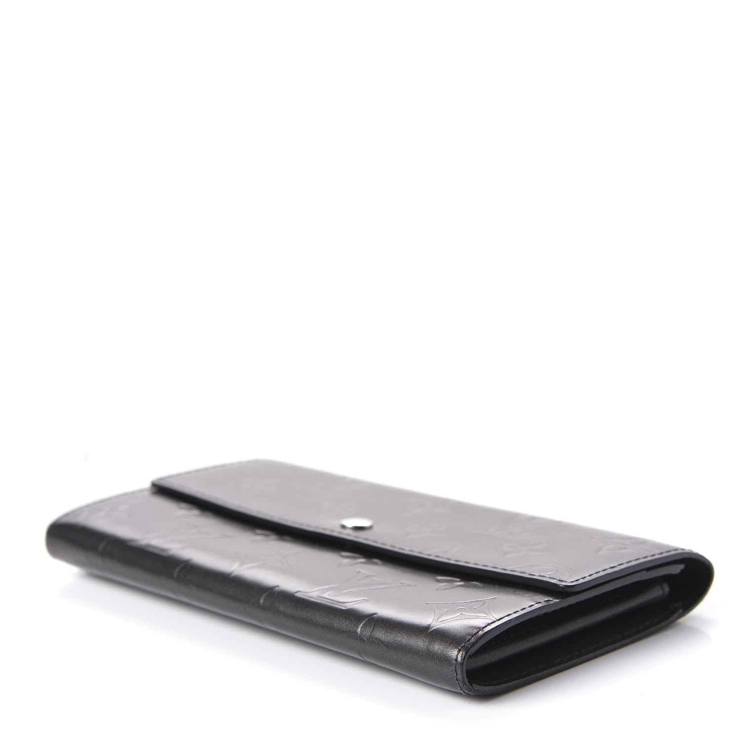 Louis Vuitton Mat Monogram Sarah Wallet Gris 5 of 10