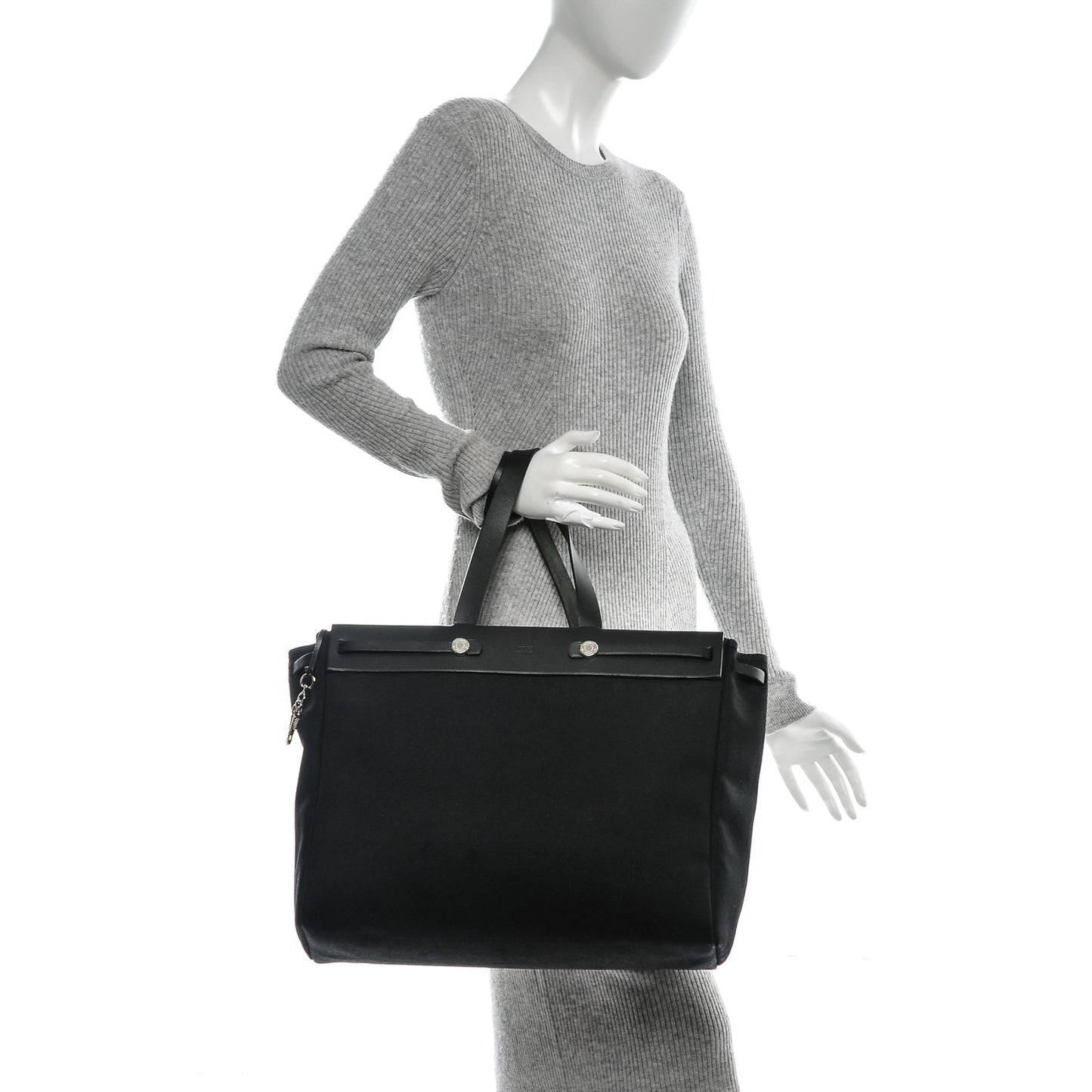 Toile Vache Hunter Herbag Cabas MM Black