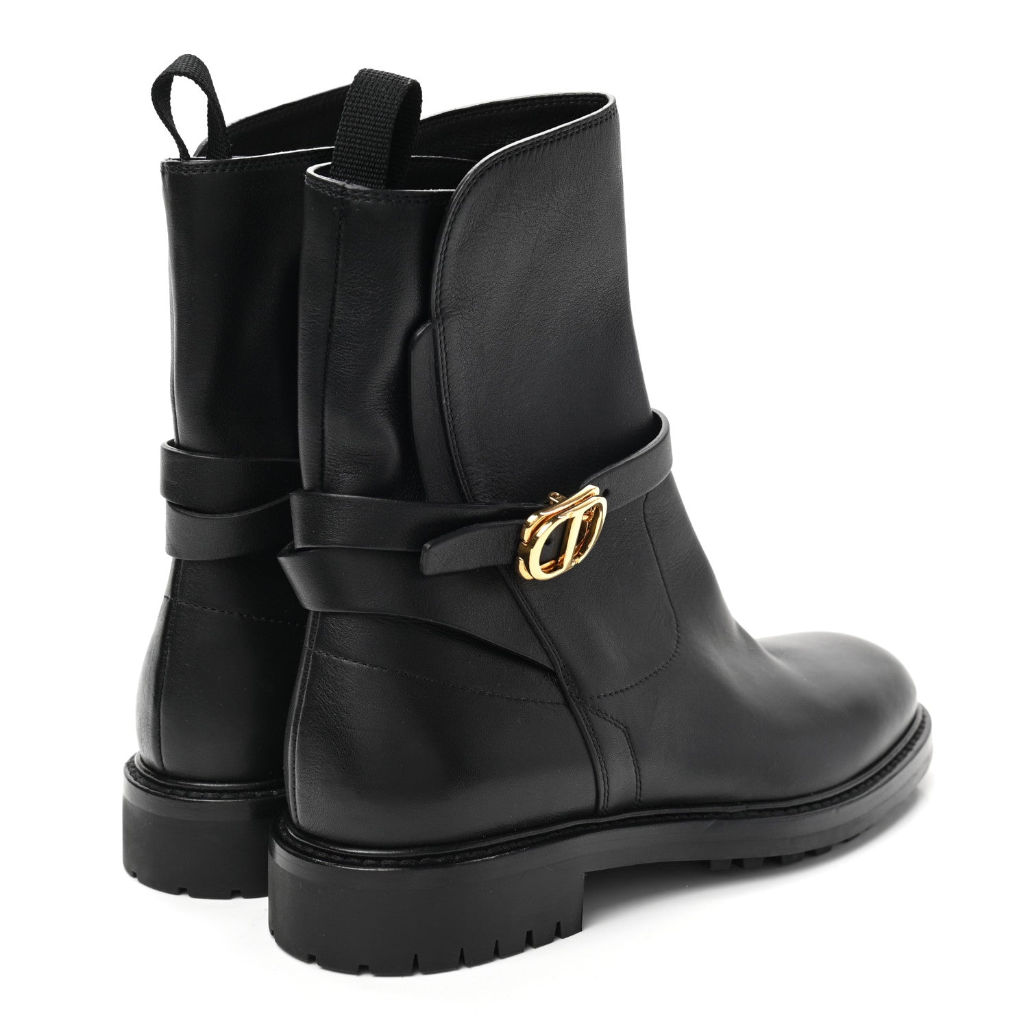 Christian Dior Calfskin Empreinte Ankle Boot 36 Black 4 of 7
