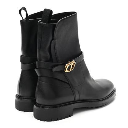 Christian Dior Calfskin Empreinte Ankle Boot 36 Black 4 of 7