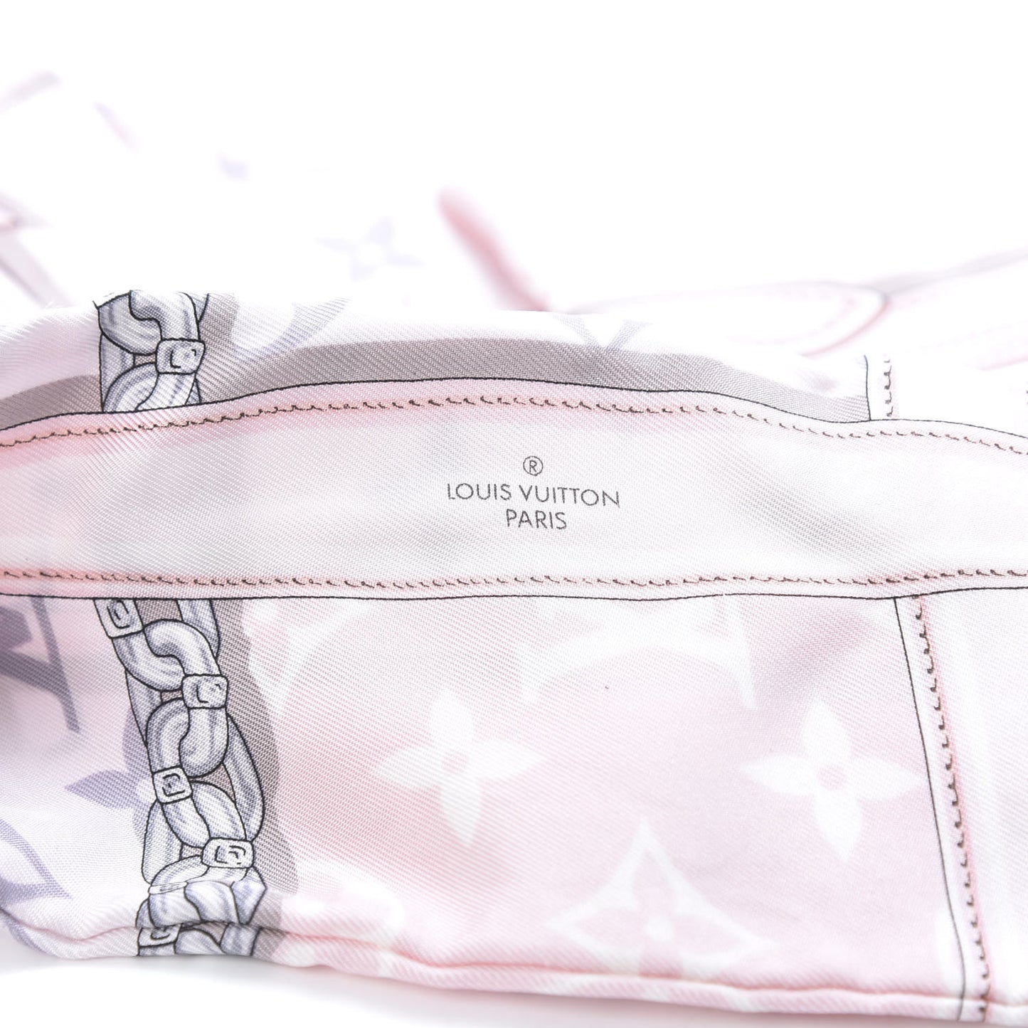 Silk Monogram Confidential Bandeau Light Pink