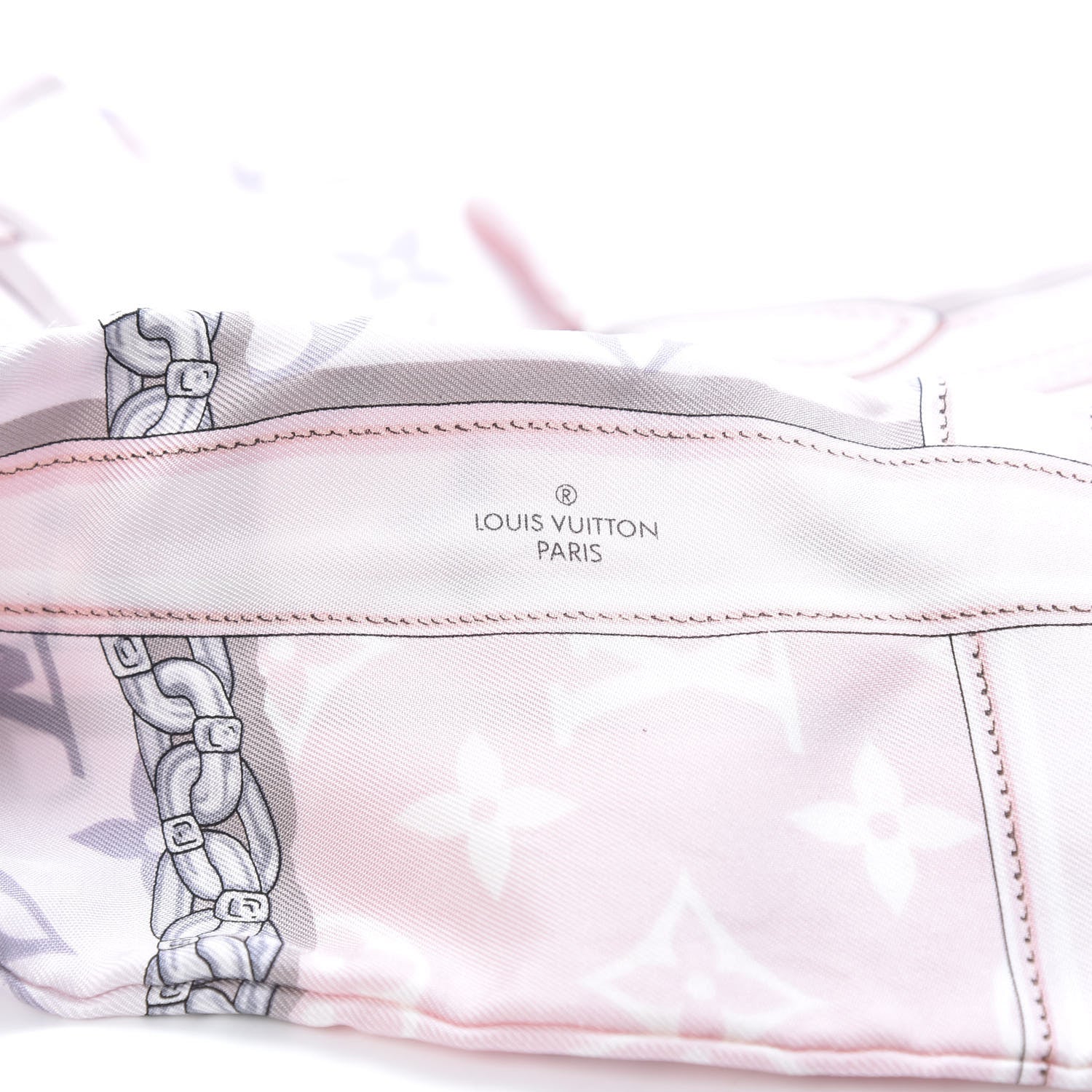 Louis Vuitton Silk Monogram Confidential Bandeau Light Pink 2 of 6