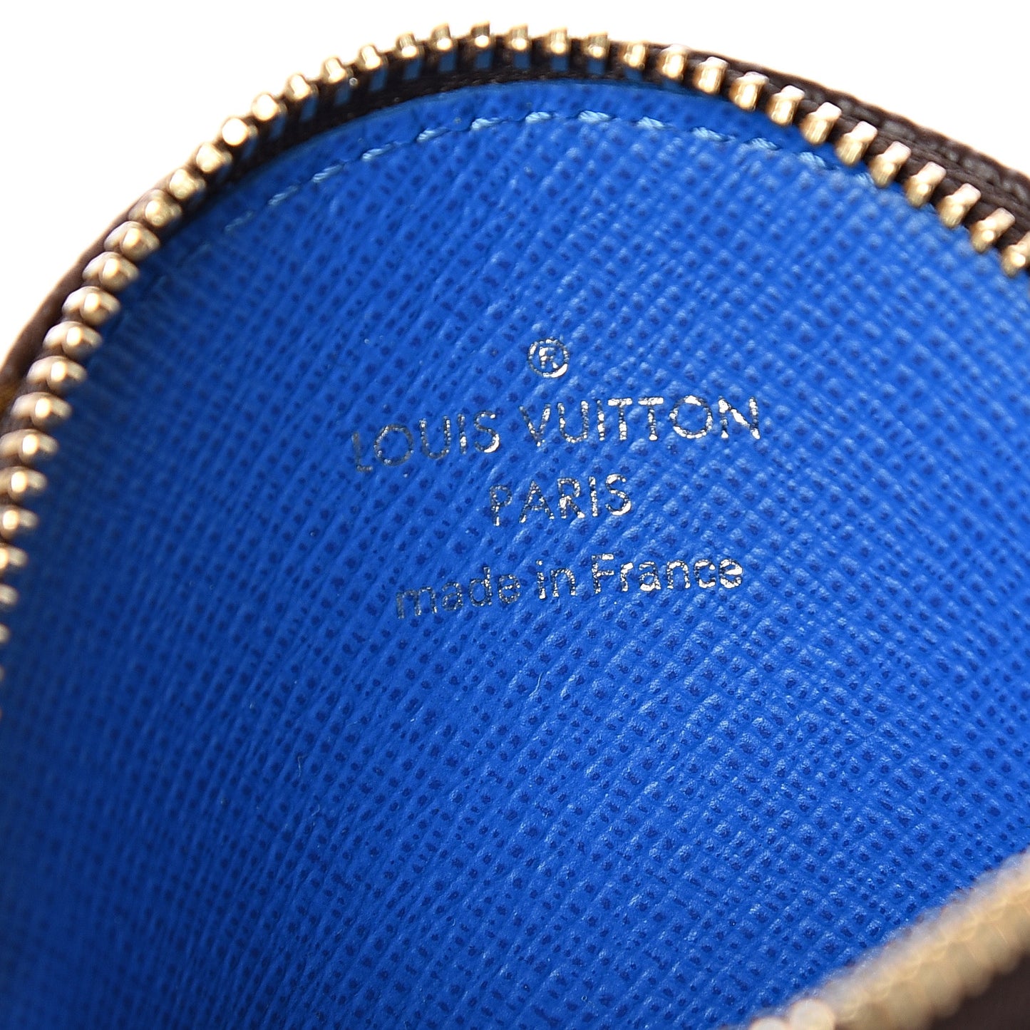 Monogram 2019 Christmas Animation Round Coin Purse Blue