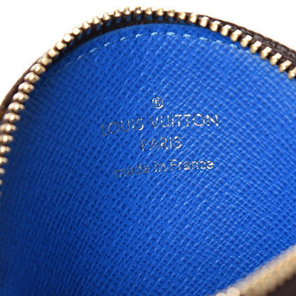 Louis Vuitton Monogram 2019 Christmas Animation Round Coin Purse Blue 5 of 7