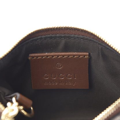 Gucci GG Supreme Monogram Key Case Beige Ebony Cuir 6 of 8