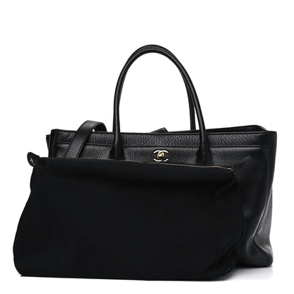 Chanel Calfskin Cerf Executive Shopper Tote Black 6 of 6