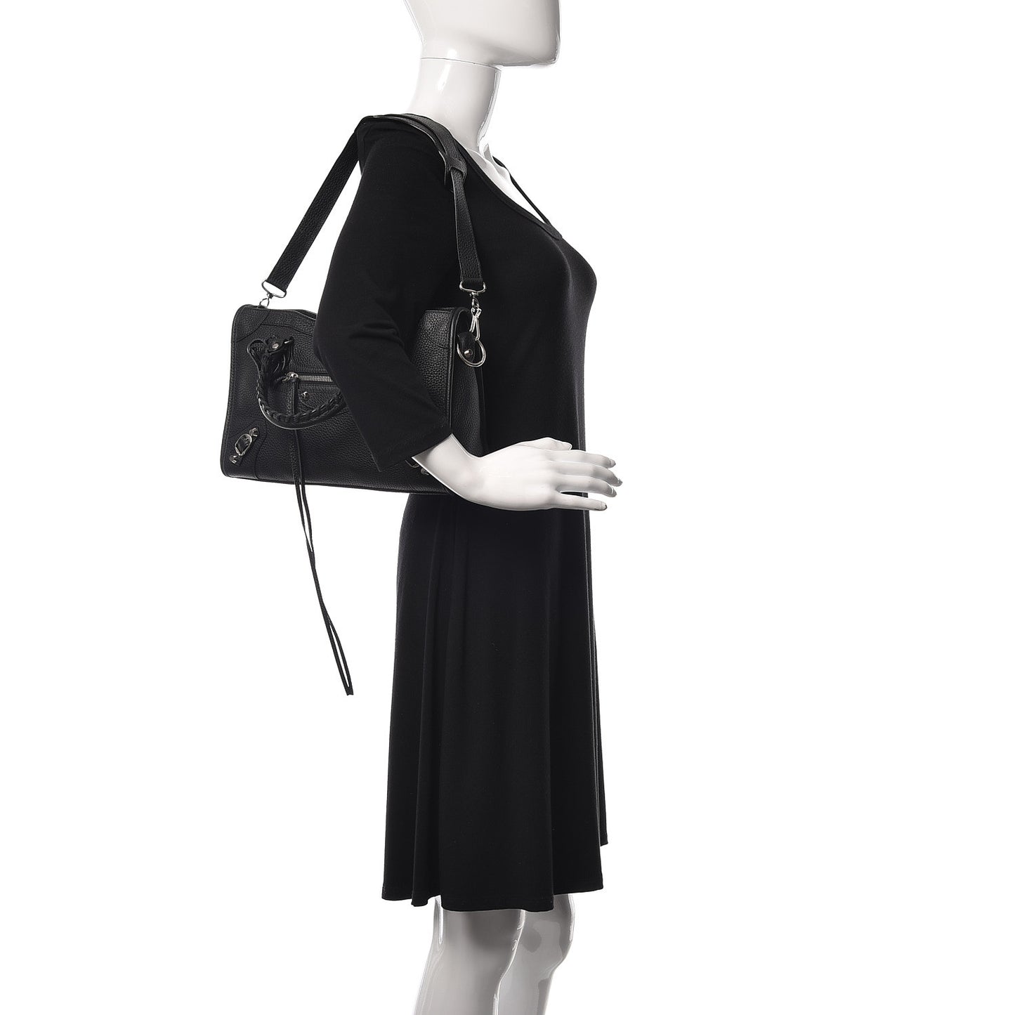 Vibrato Calfskin Classic Silver Hardware S City Black