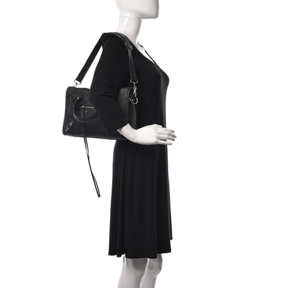 Balenciaga Vibrato Calfskin Classic Silver Hardware S City Black 3 of 14