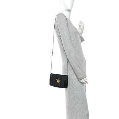 Chanel Patent CC Compact Wallet on Chain WOC Black 2 of 15