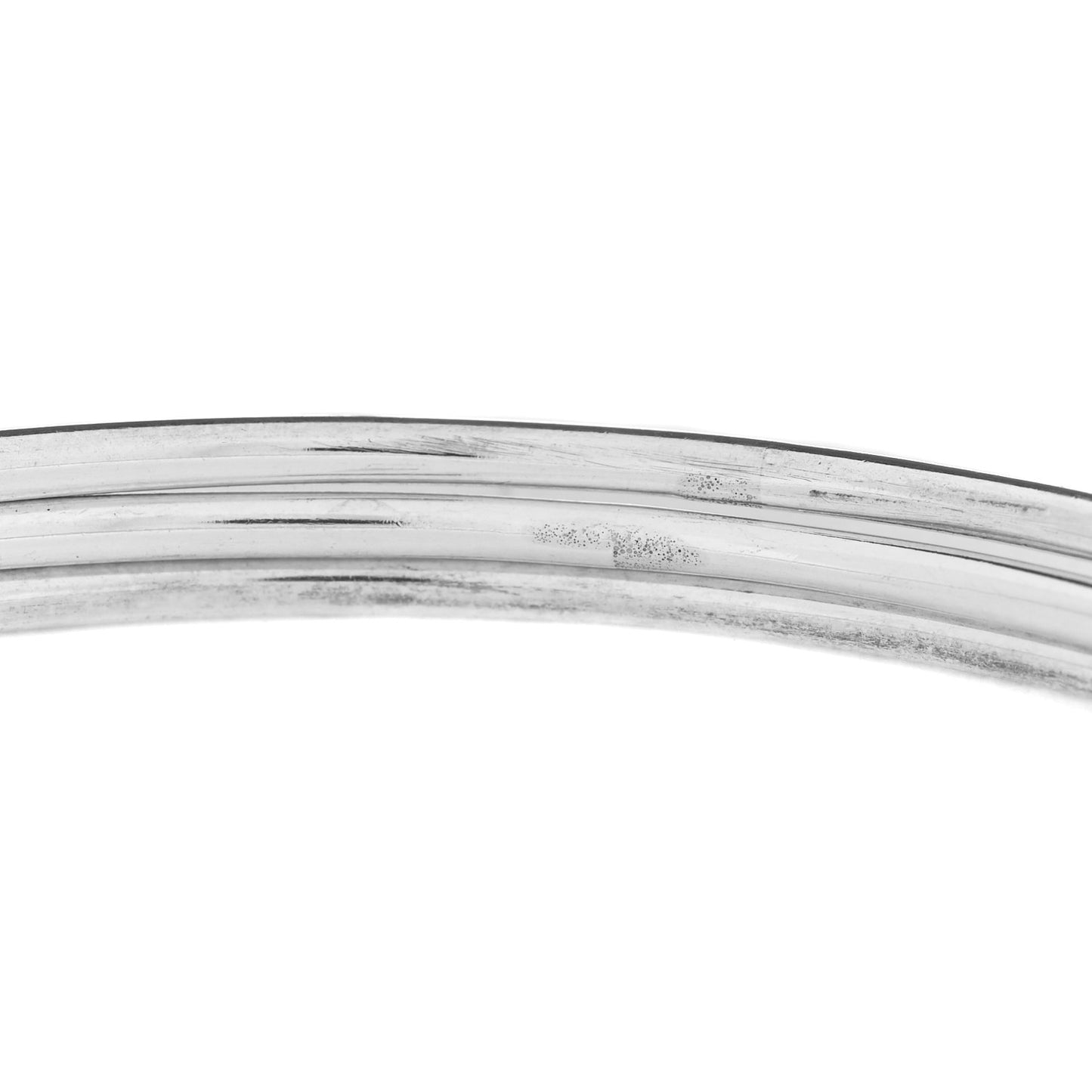 Sterling Silver Heart Triple Bangle Bracelet
