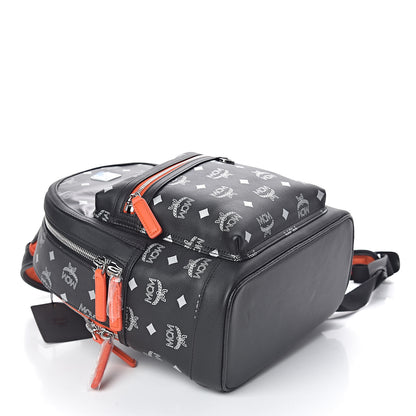 MCM Visetos Reflective Nylon Small Resnick Backpack Black 4 of 9