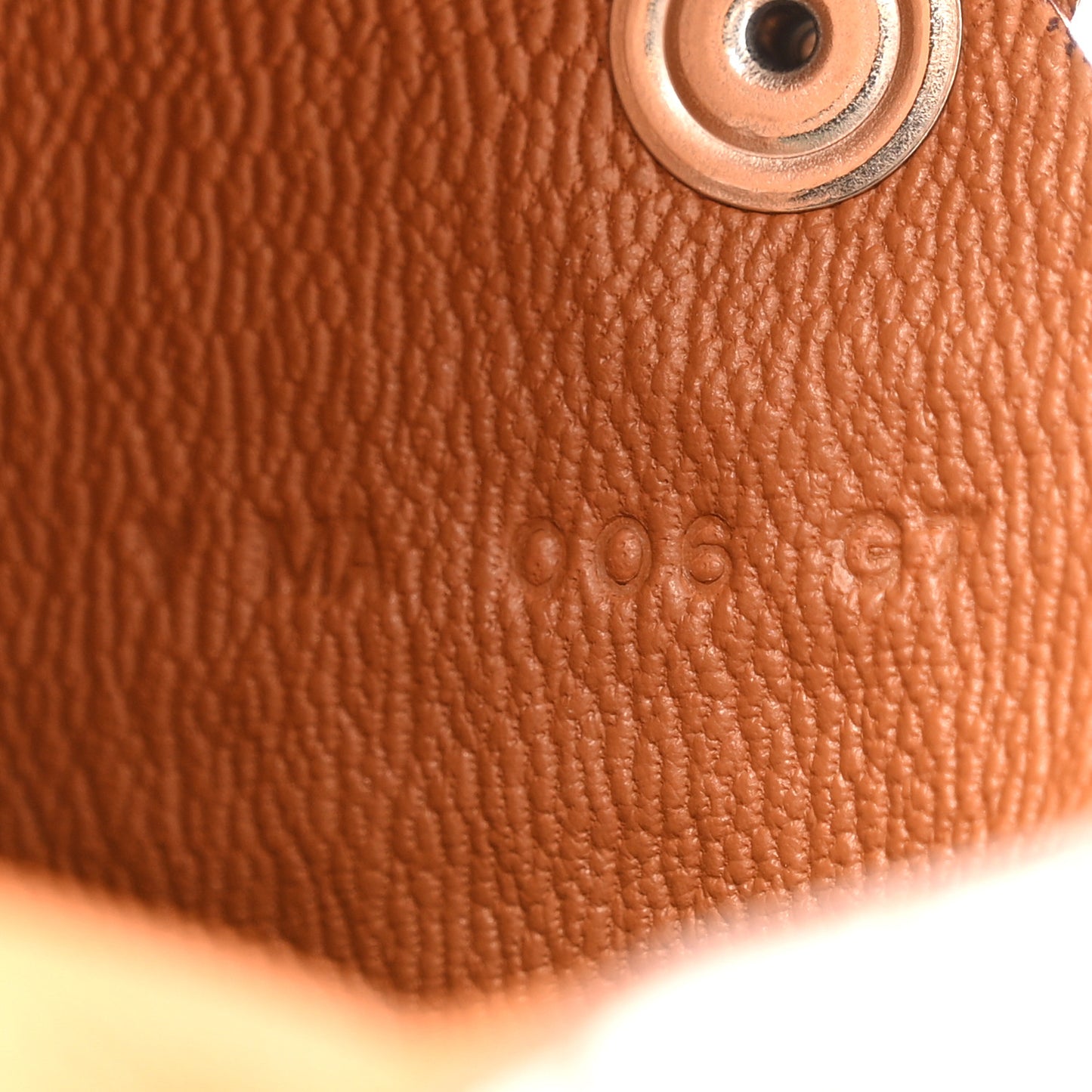 Matte Alligator Calvi Card Case Gold