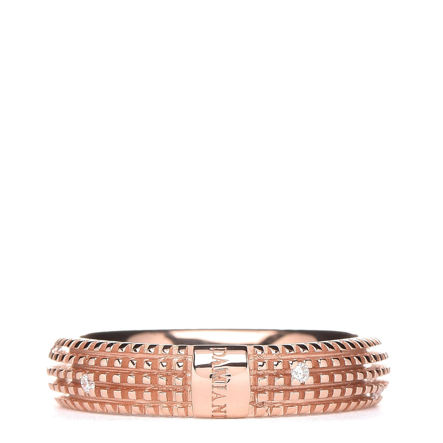 18K Rose Gold Diamond Metropolitan Ring 53 6.5