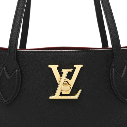 Louis Vuitton Grained Calfskin Lockme Shopper Black 8 of 10