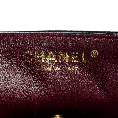 Chanel Lambskin Quilted East West Flap Black 6 of 8