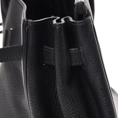 Hermes Taurillon Clemence Birkin 35 Black 12 of 37