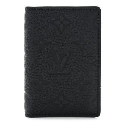 Louis Vuitton Taurillon Monogram Pocket Organizer Black 1 of 6