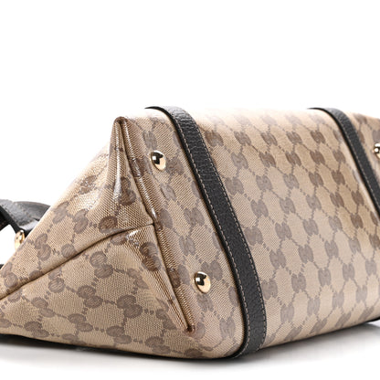 Gucci Crystal Monogram Medium Abbey Tote Brown 9 of 15