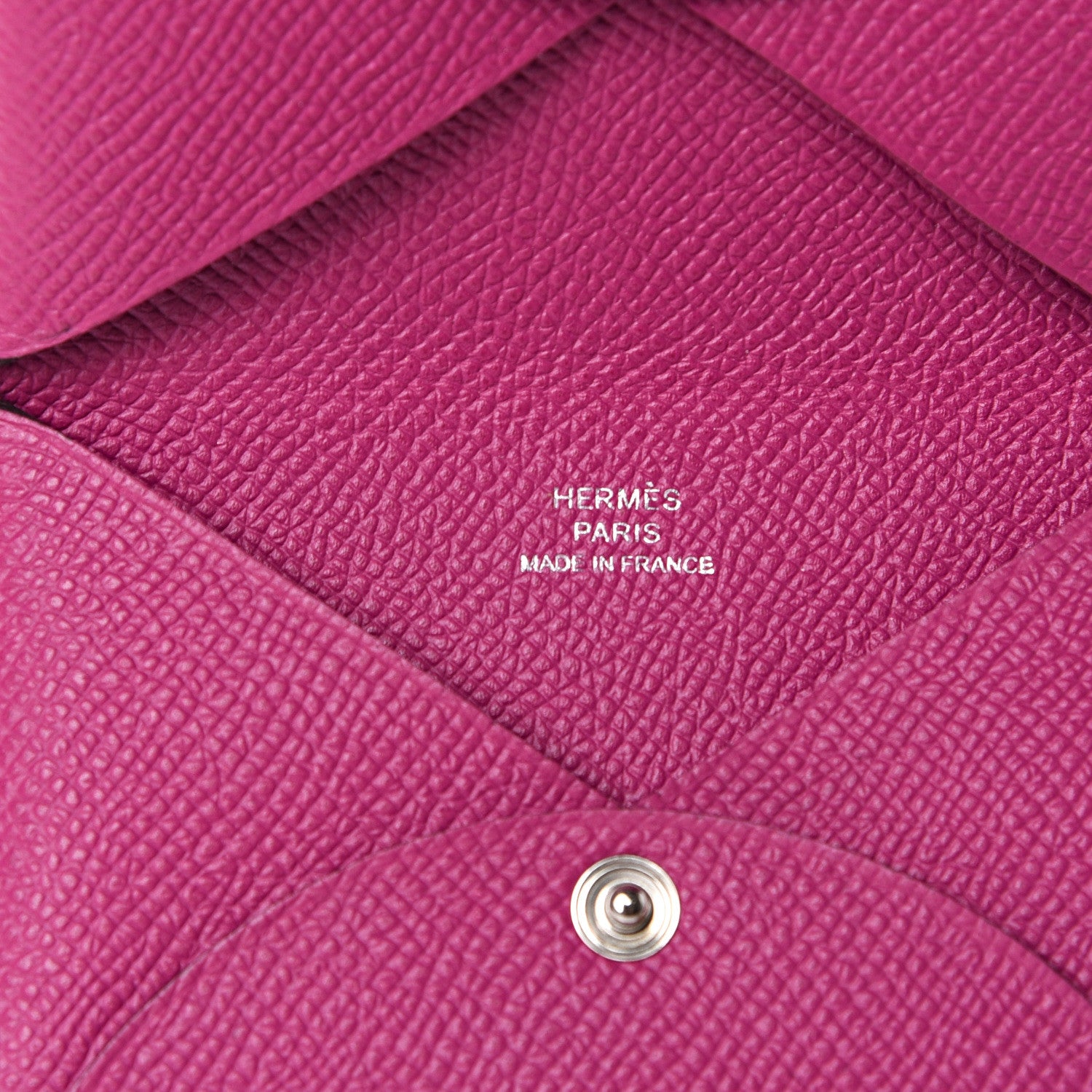 Hermes Epsom Calvi Card Case Rose Pourpre 5 of 5