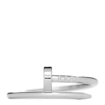 Cartier 18K White Gold Small Juste Un Clou Ring 57 8 1 of 5