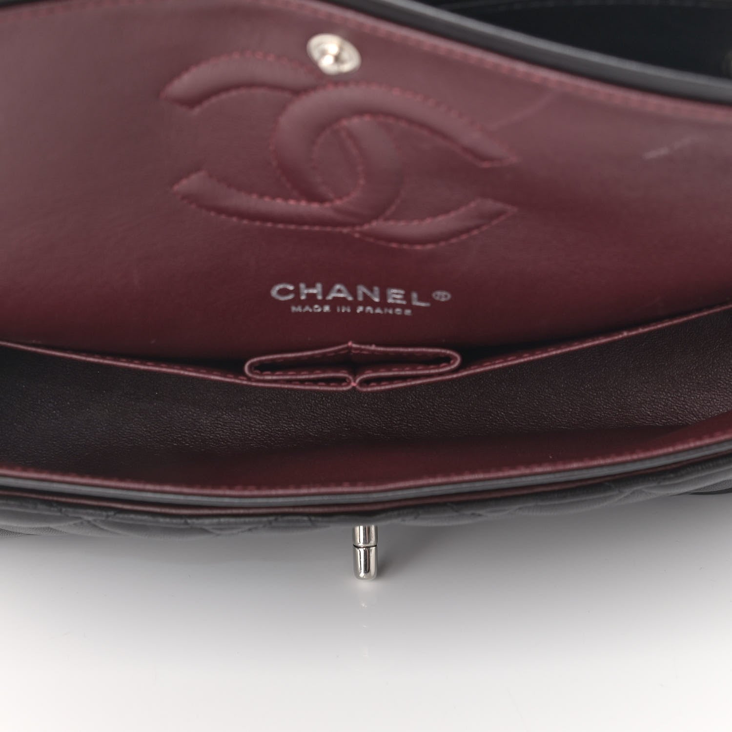 Chanel Lambskin Quilted Medium Double Flap Black 5 of 10