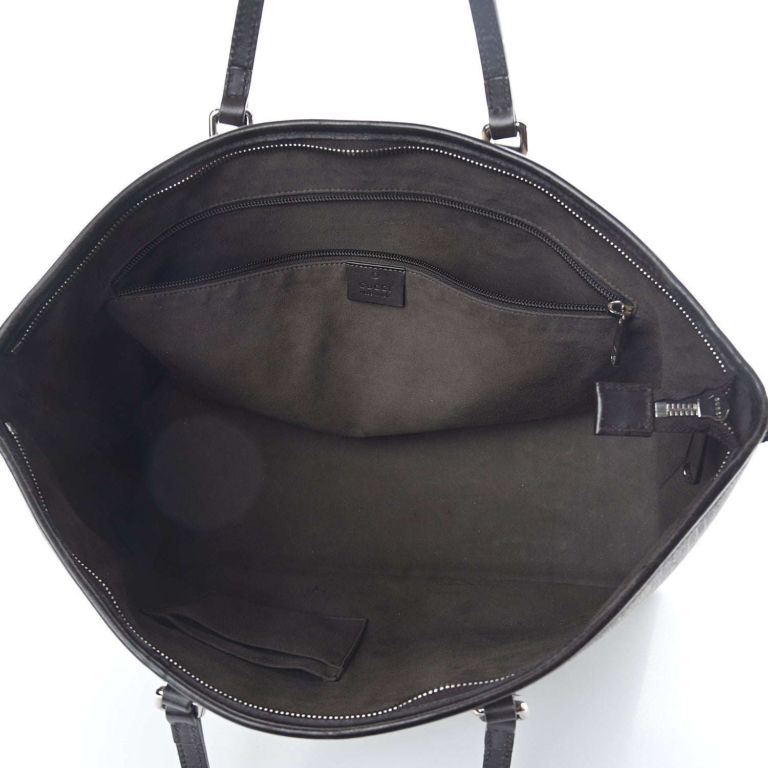 Gucci GG Supreme Monogram Medium Zippered Tote Dark Brown 4 of 8