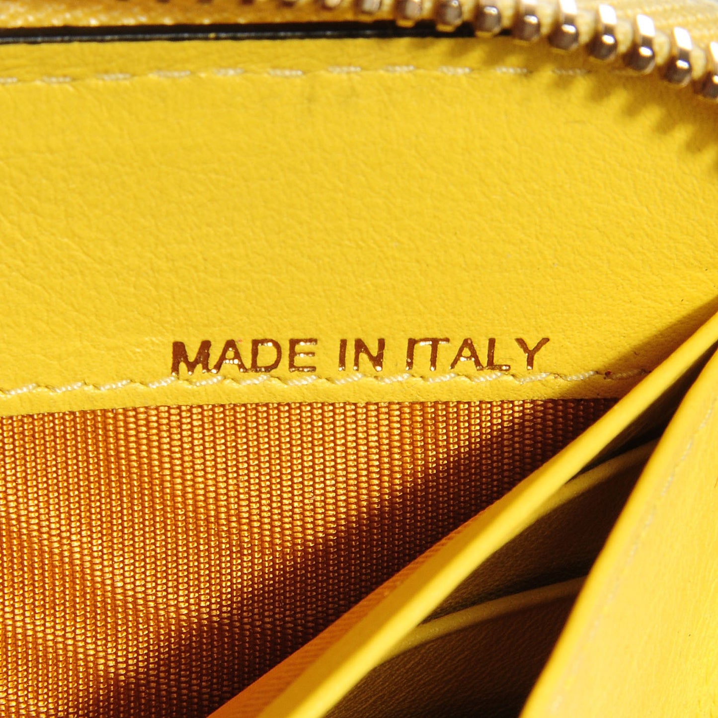 Calfskin Rockstud Zip Around Wallet Naples Yellow