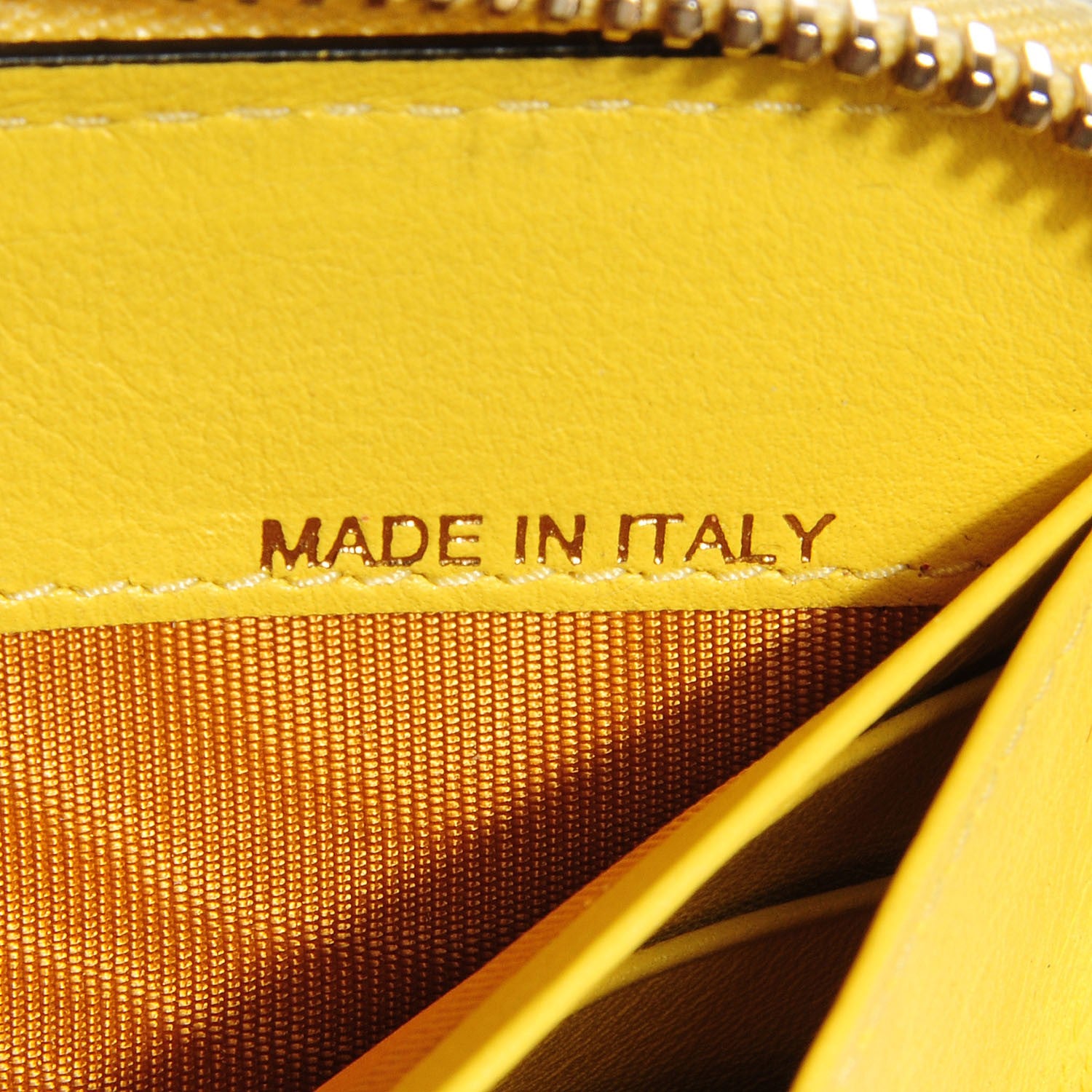 Valentino Garavani Calfskin Rockstud Zip Around Wallet Naples Yellow 9 of 9