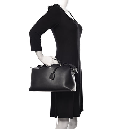 Fendi Vitello Dolce Marmol Large By The Way Boston Bag Black 3 of 11