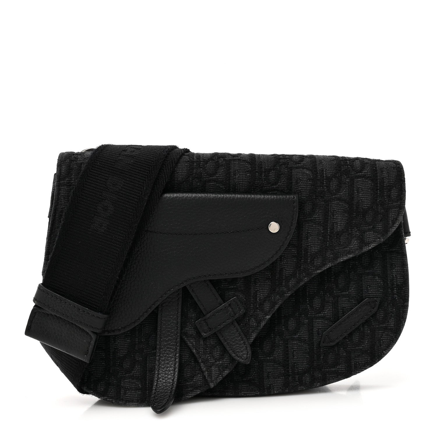 Christian Dior Oblique Saddle Messenger Pouch Black 1 of 16