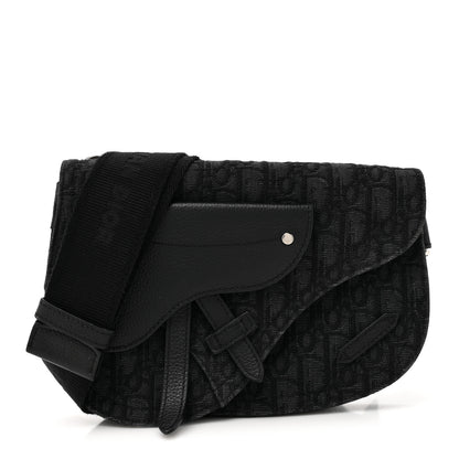 Christian Dior Oblique Saddle Messenger Pouch Black 1 of 16